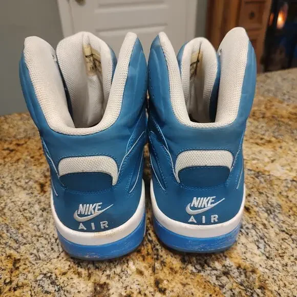 Nike Air Force 180 Mid Barkley Photo Blue White 537330-400 Men's Size 15